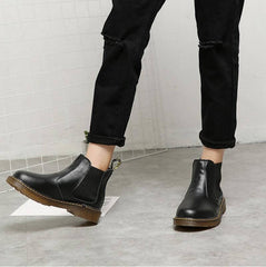 Vintage Leather Short Boots For Men | Stylish & Durable Footwear