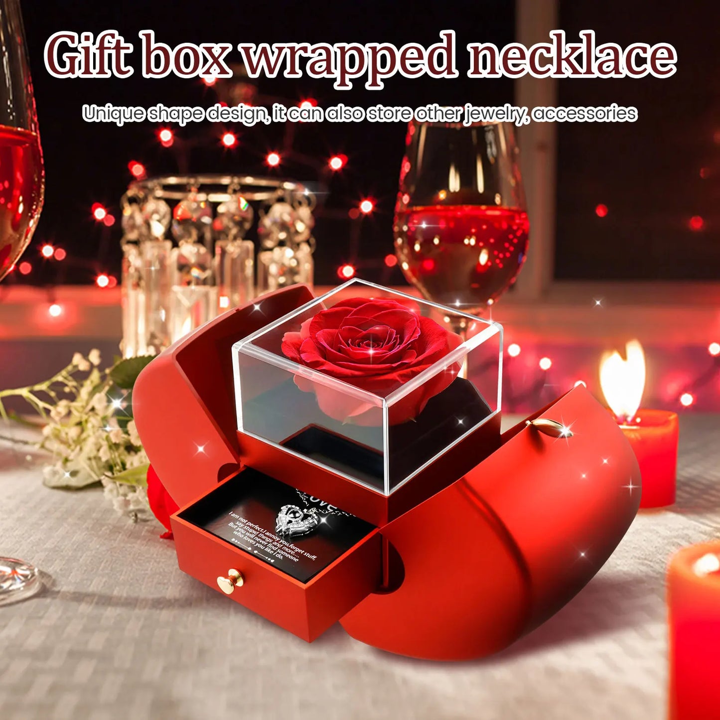 Eternal Rose in Luxury Gift Box with Secret Drawer
