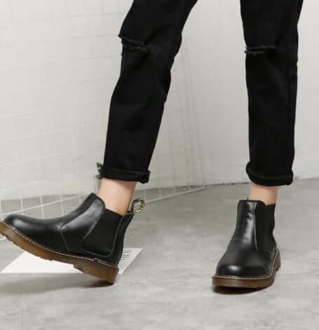Vintage Leather Short Boots For Men | Stylish & Durable Footwear